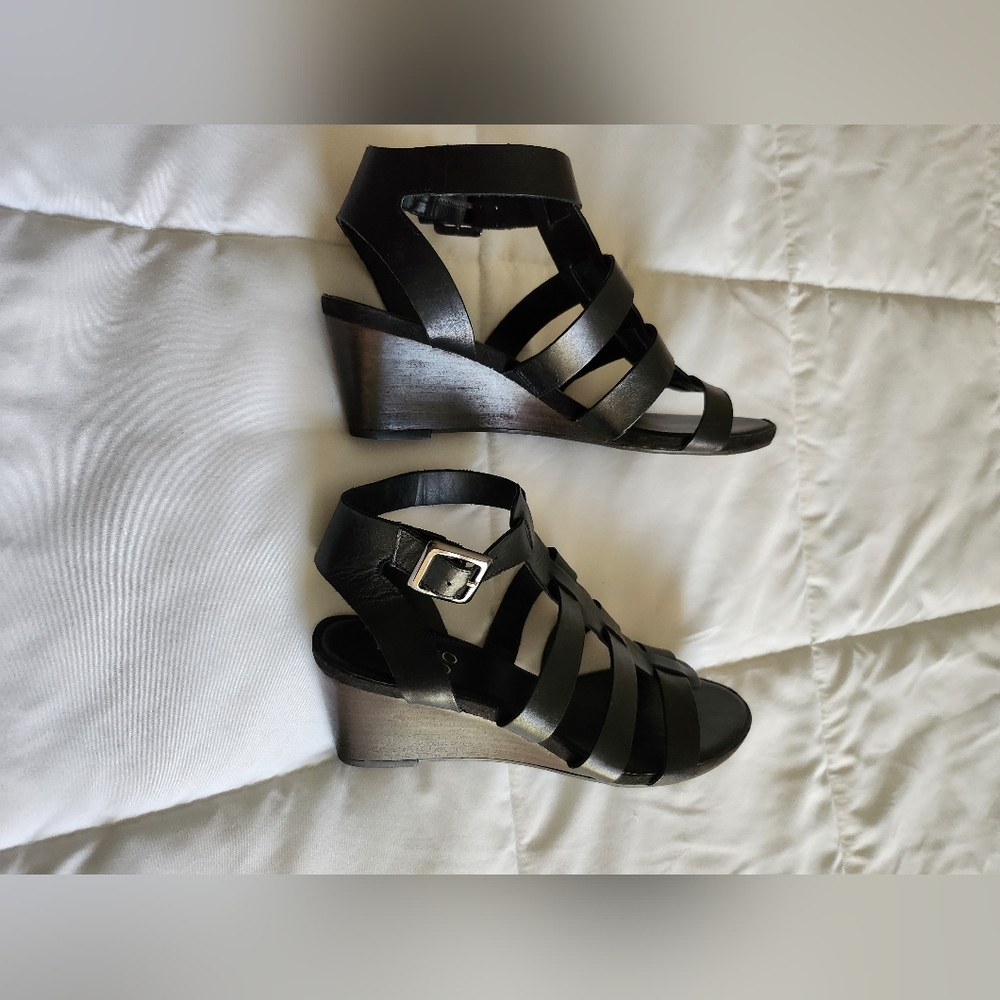 Franco Sarto Black Gadiator Deena Sandals - Picture 3 of 7